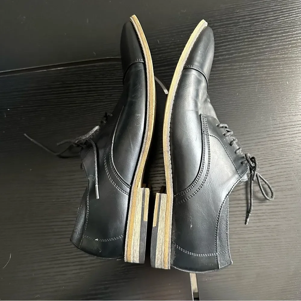 Seven 91 Leather Cap Toe Dress Lace Up Loafer, 10.5